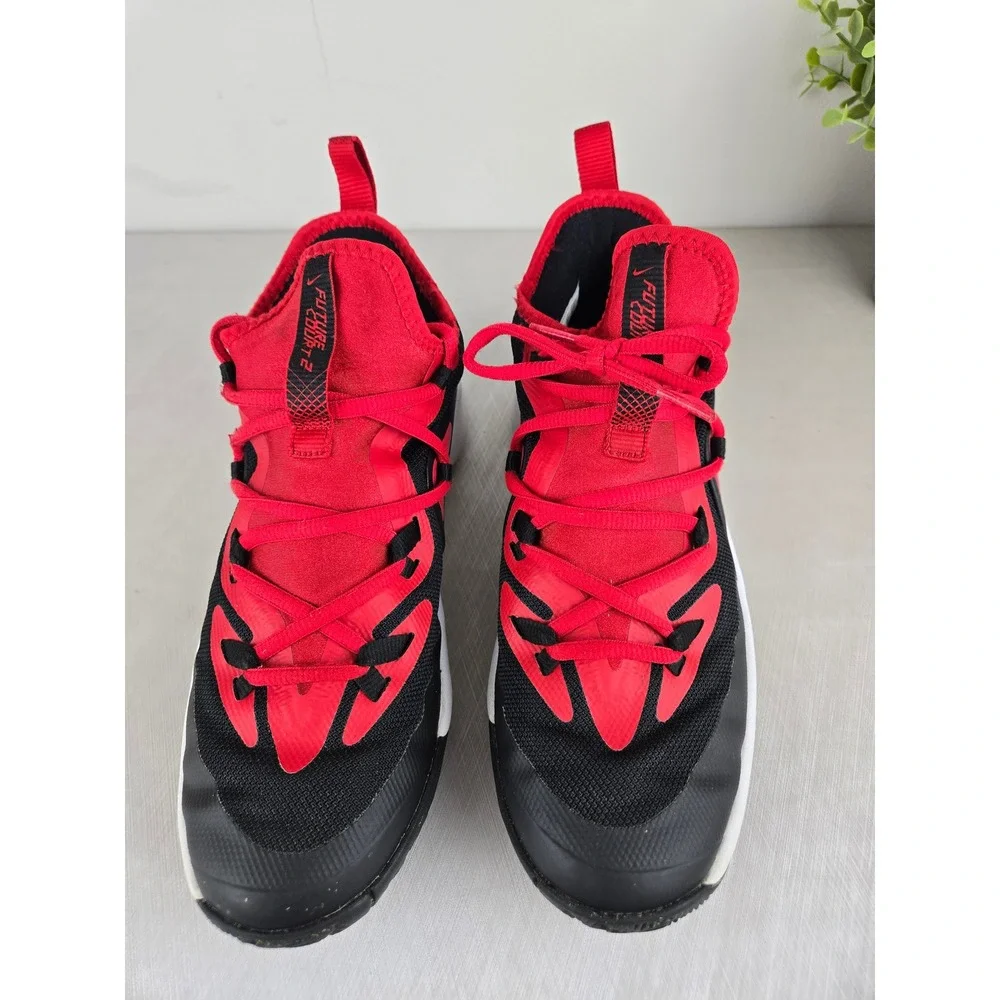 Nike Future Court‎ 2 Black University Red Basketball Shoes BQ5628-002 Boys 7Y